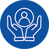 Symbol für Unternehmenswert Patientenzentriert